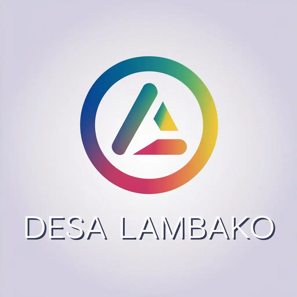 LOGO-Design-for-Desa-Lambako-Minimalist-Circle-and-Triangle-with-Clear-Background