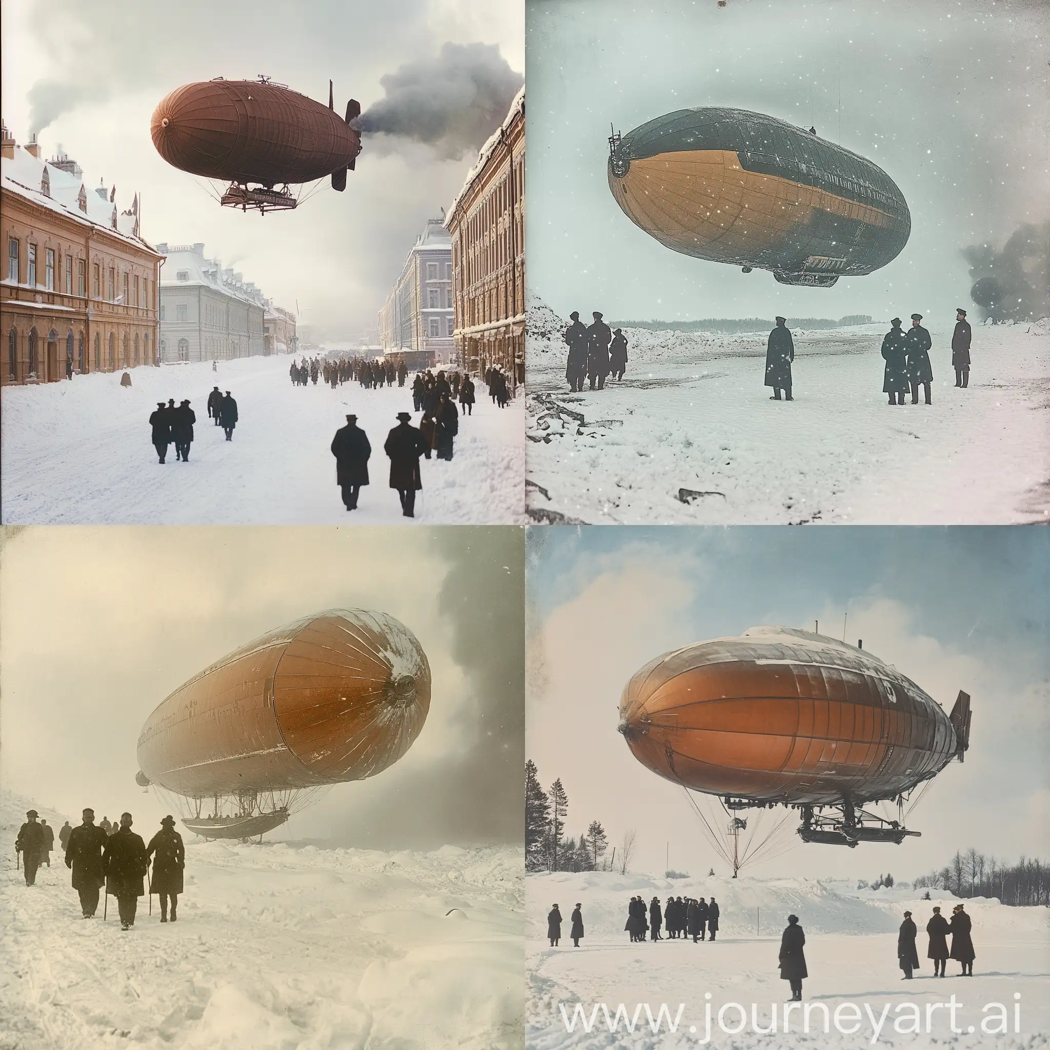 1860-Finnish-Airship-in-Winter-Blizzard