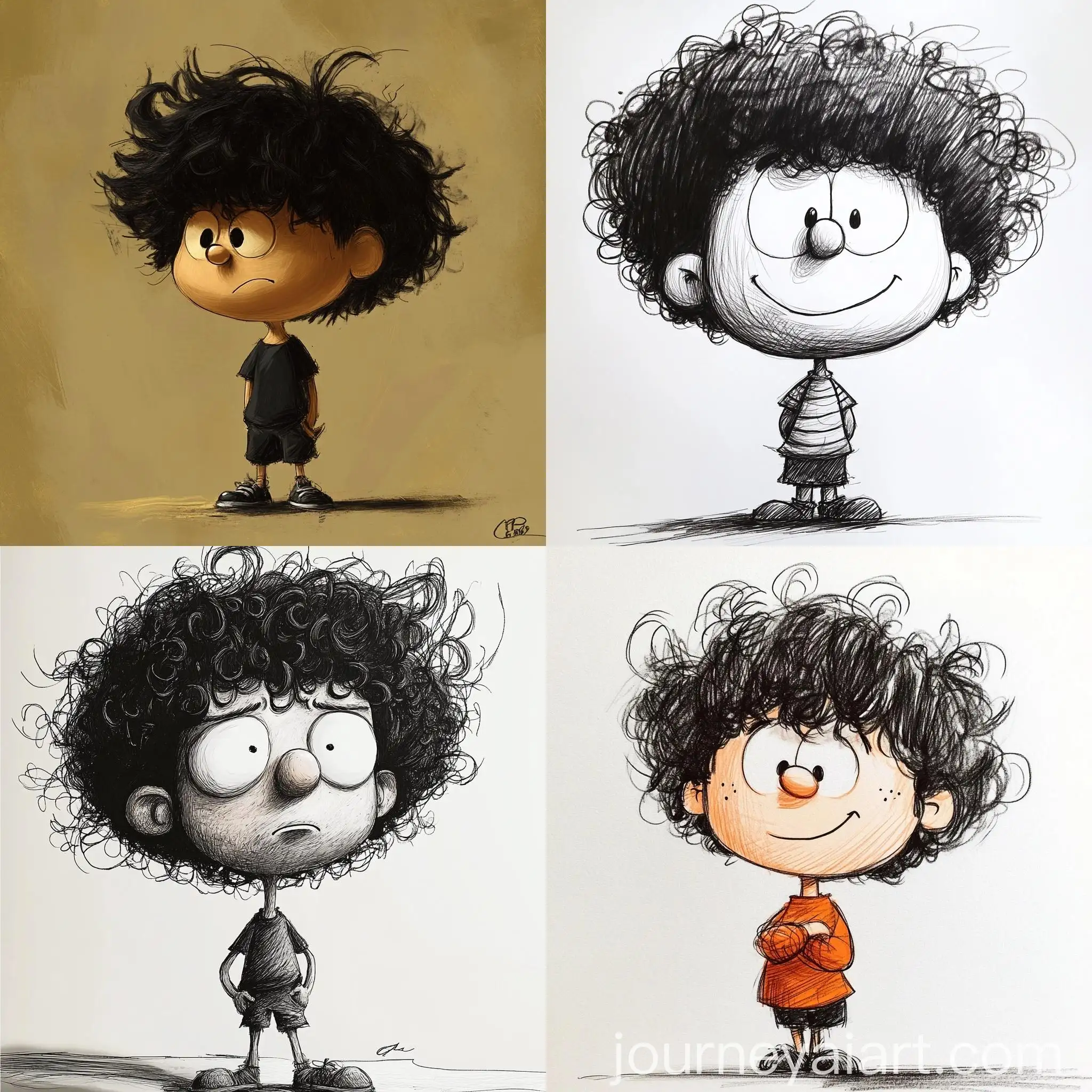 Cartoon-Boy-with-Curly-Hair-and-Love-for-Horror-and-Rock-Music