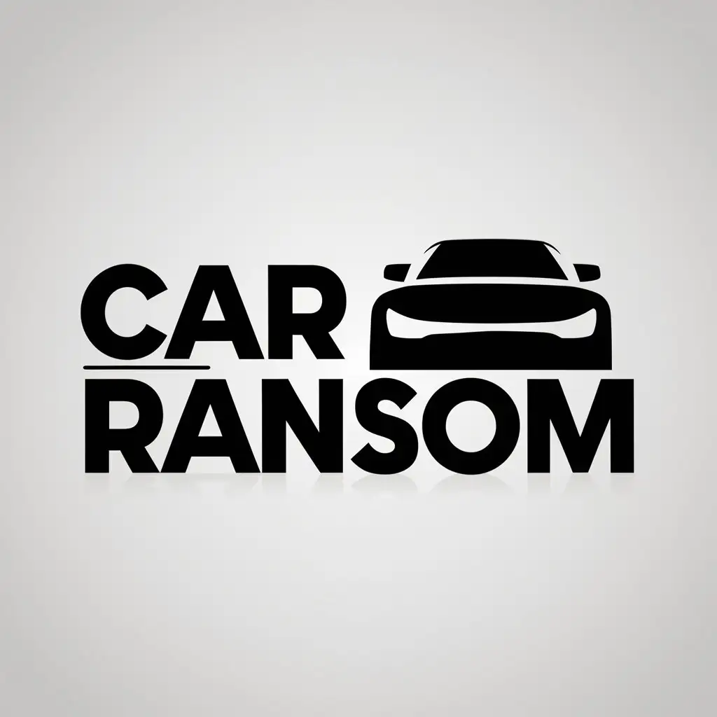 a logo design,with the text "car ransom", main symbol:Automobile,Moderate,be used in Automotive industry,clear background