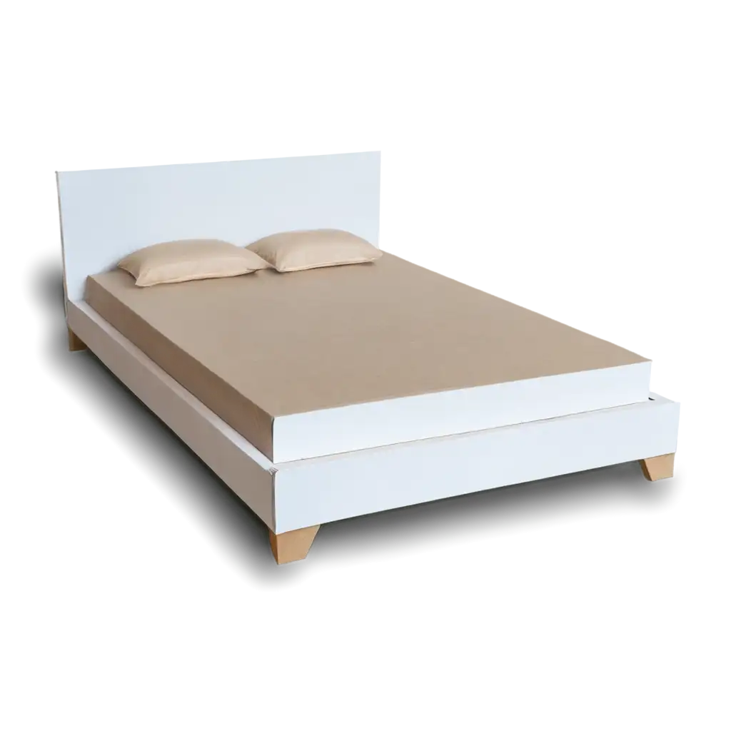 White-Cardboard-Bed-PNG-Image-Create-a-Realistic-and-Versatile-Visual