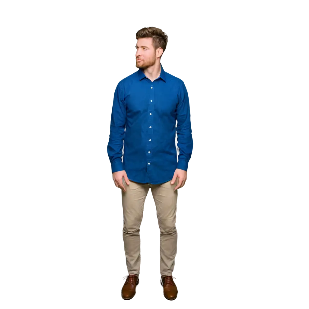 Mans-Blue-Shirt-PNG-Image-HighQuality-Transparent-Design-for-Versatile-Use