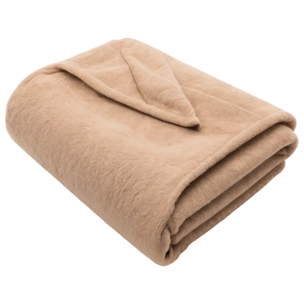 Fluffy-Beige-Felt-Blanket-PNG-HighQuality-Imagery-for-Comfort-and-Warmth