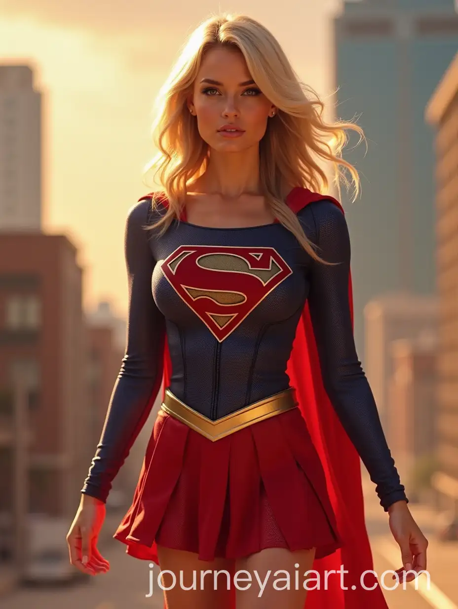 Superheroine-in-Red-Miniskirt