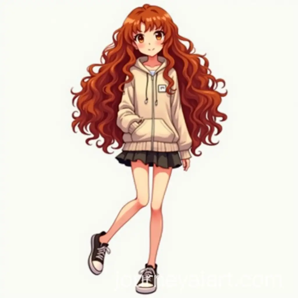Young-Woman-with-Long-Red-Curly-Hair-in-a-Casual-Yet-Sexy-Summer-Outfit