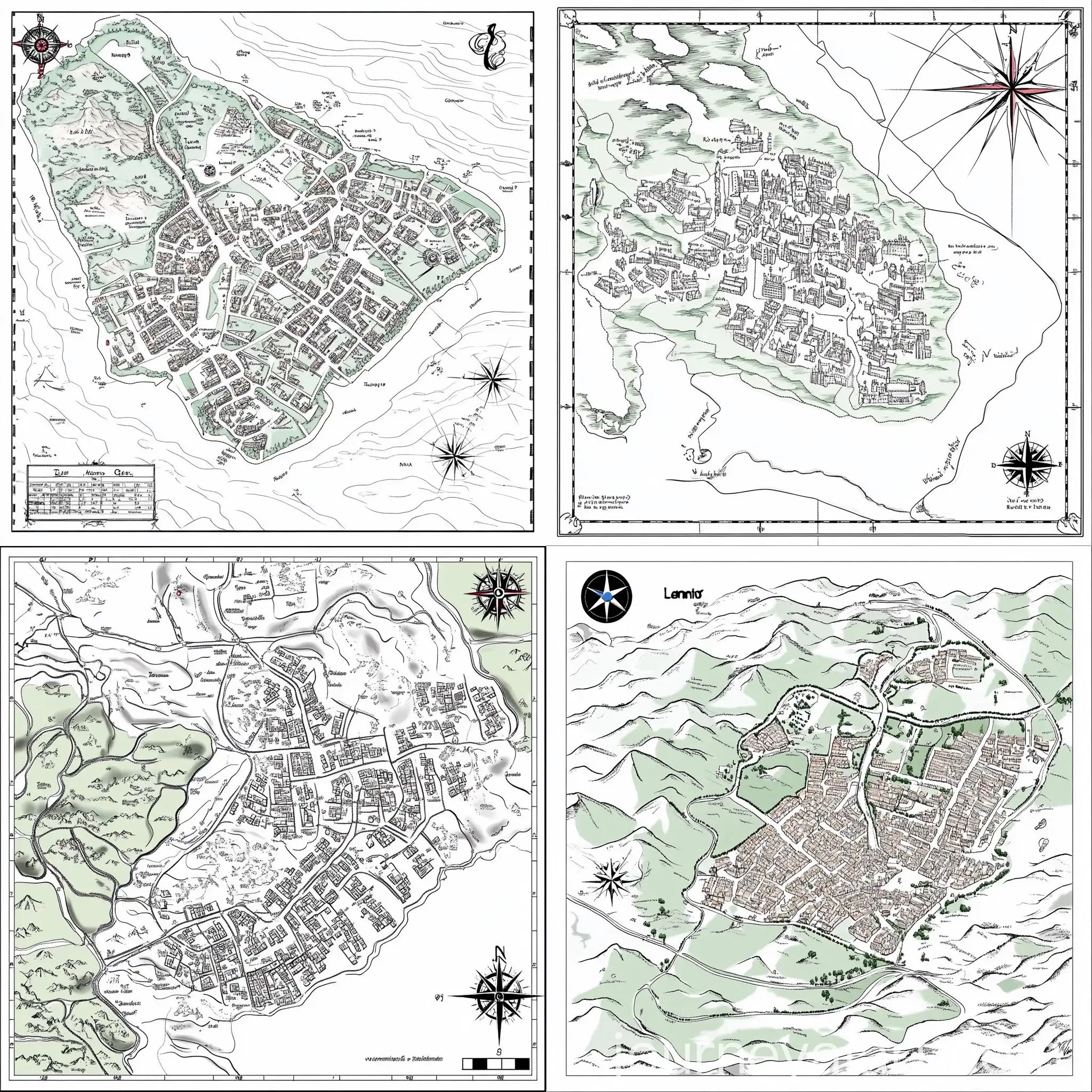 Vintage-Style-Line-Drawing-of-an-Old-Map