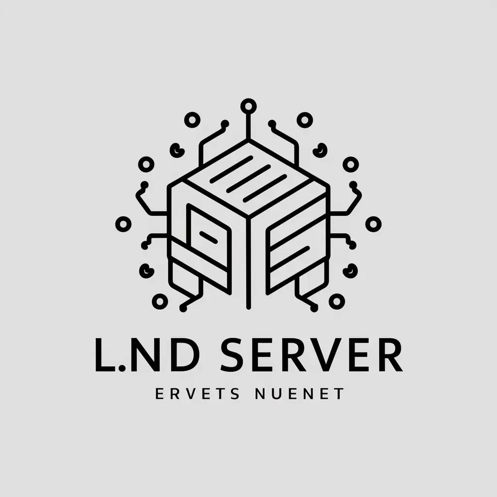 LOGO-Design-For-Lnd-Server-Computer-Symbol-in-Vector-Format