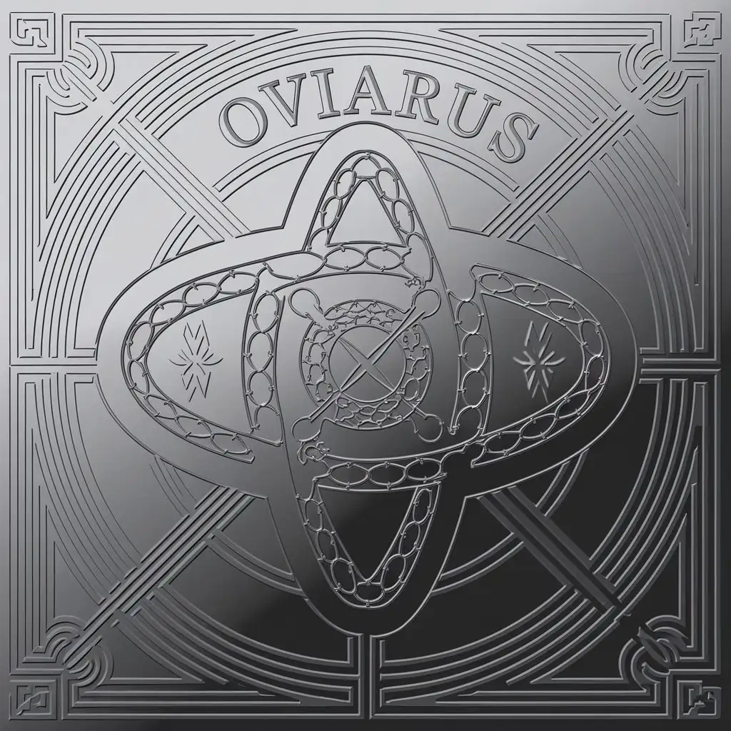 LOGO Design for Noviarus Vector Logo Featuring Alchemical Symbol of Uranus with a Clear Background