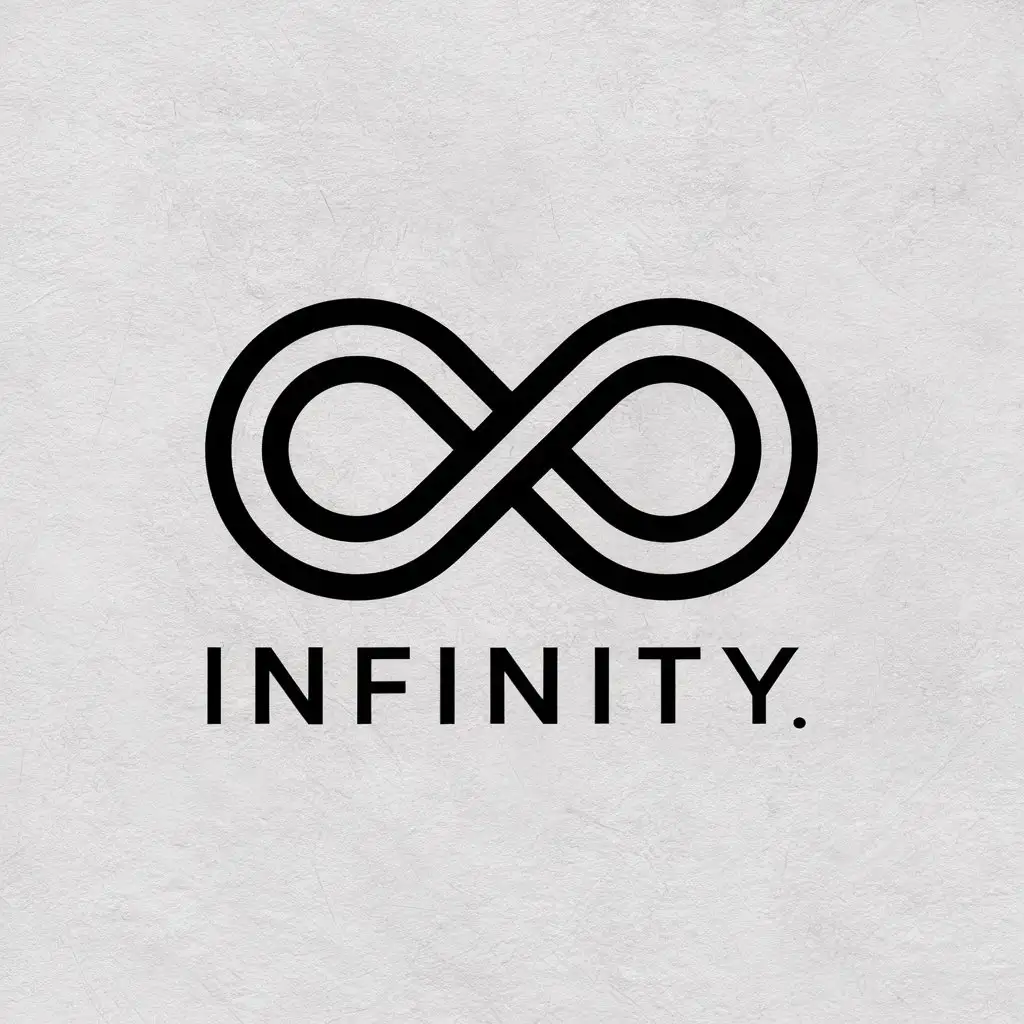 a vector logo design,with the text "Infinity", main symbol:infinity,Moderate,clear background