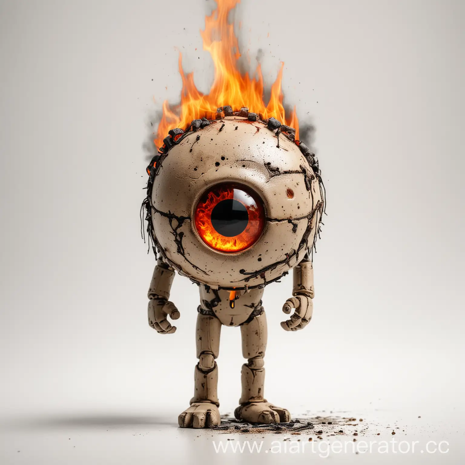 Stickman-with-Burning-Right-Eye-on-White-Background