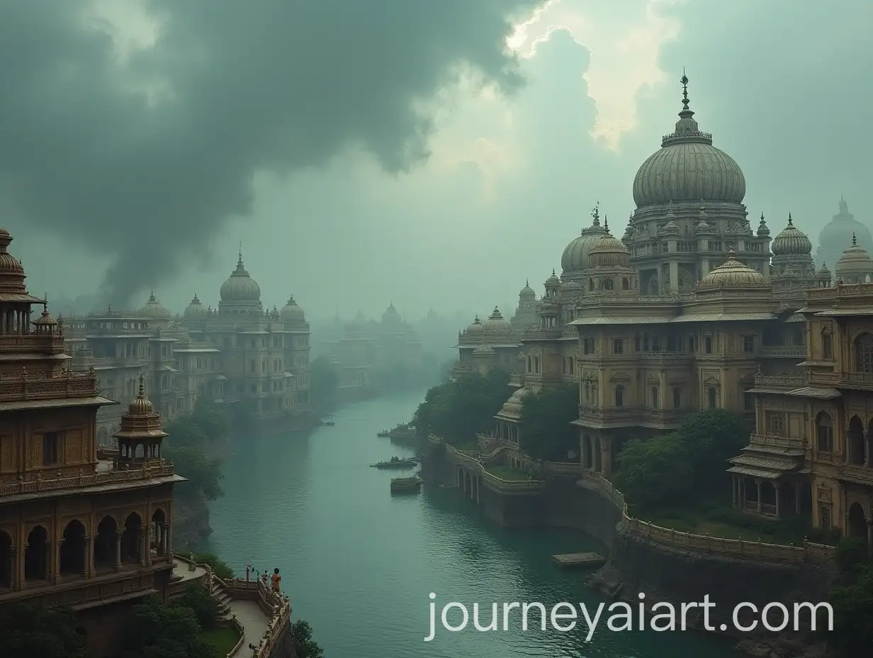 Ancient-Indian-City-with-Majestic-Palaces-and-Stormy-Sky