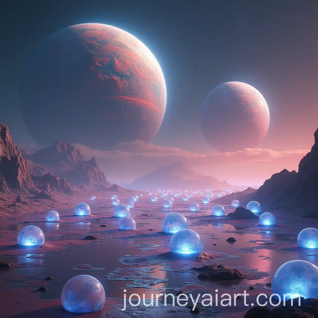 Surreal-Alien-Landscape-with-Glowing-Spheres-and-Fractal-Planets