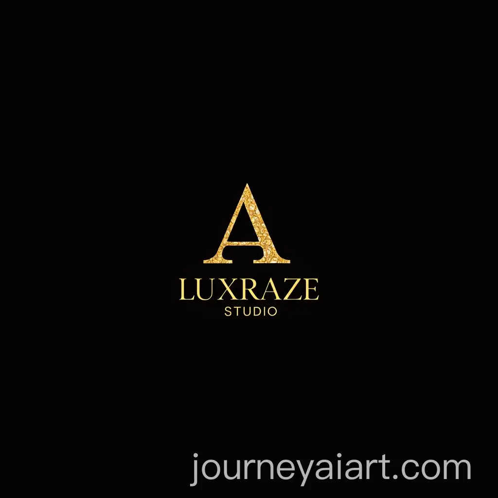 Luxraze-Studio-Logo-Design-with-Interlocking-L-and-A-in-Gold-and-Black