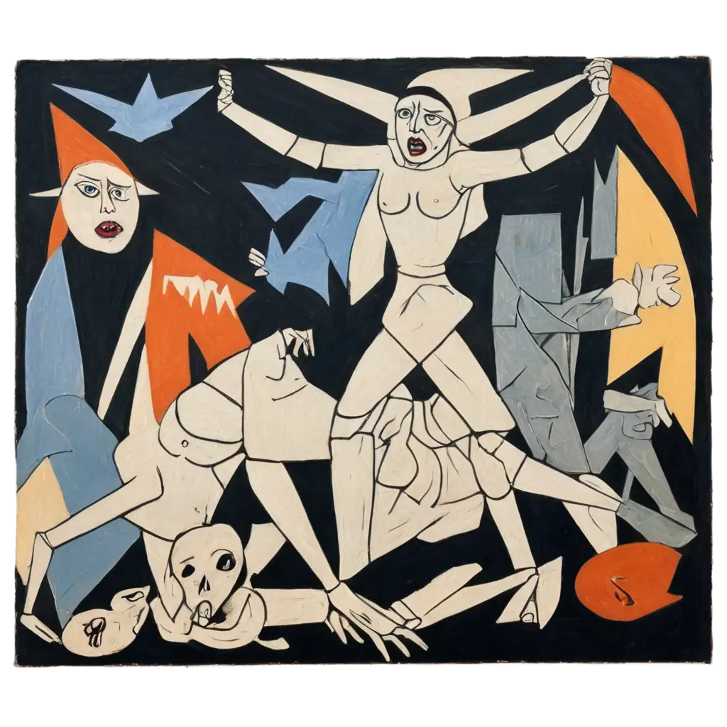 Guernica-Reimagined-as-Modern-Art-HighQuality-PNG-Image-for-Digital-Art-Enthusiasts