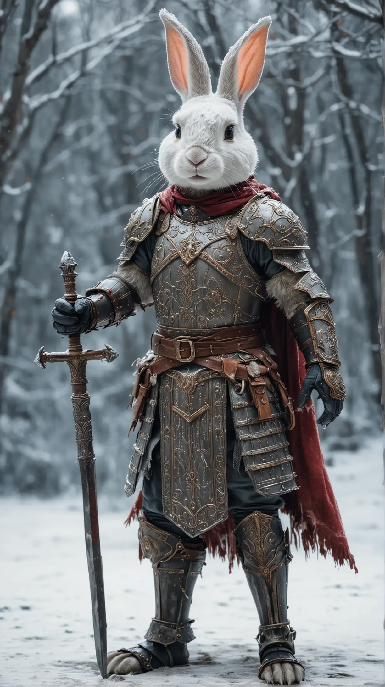 Frozen KnightRabbit in Latin Armor