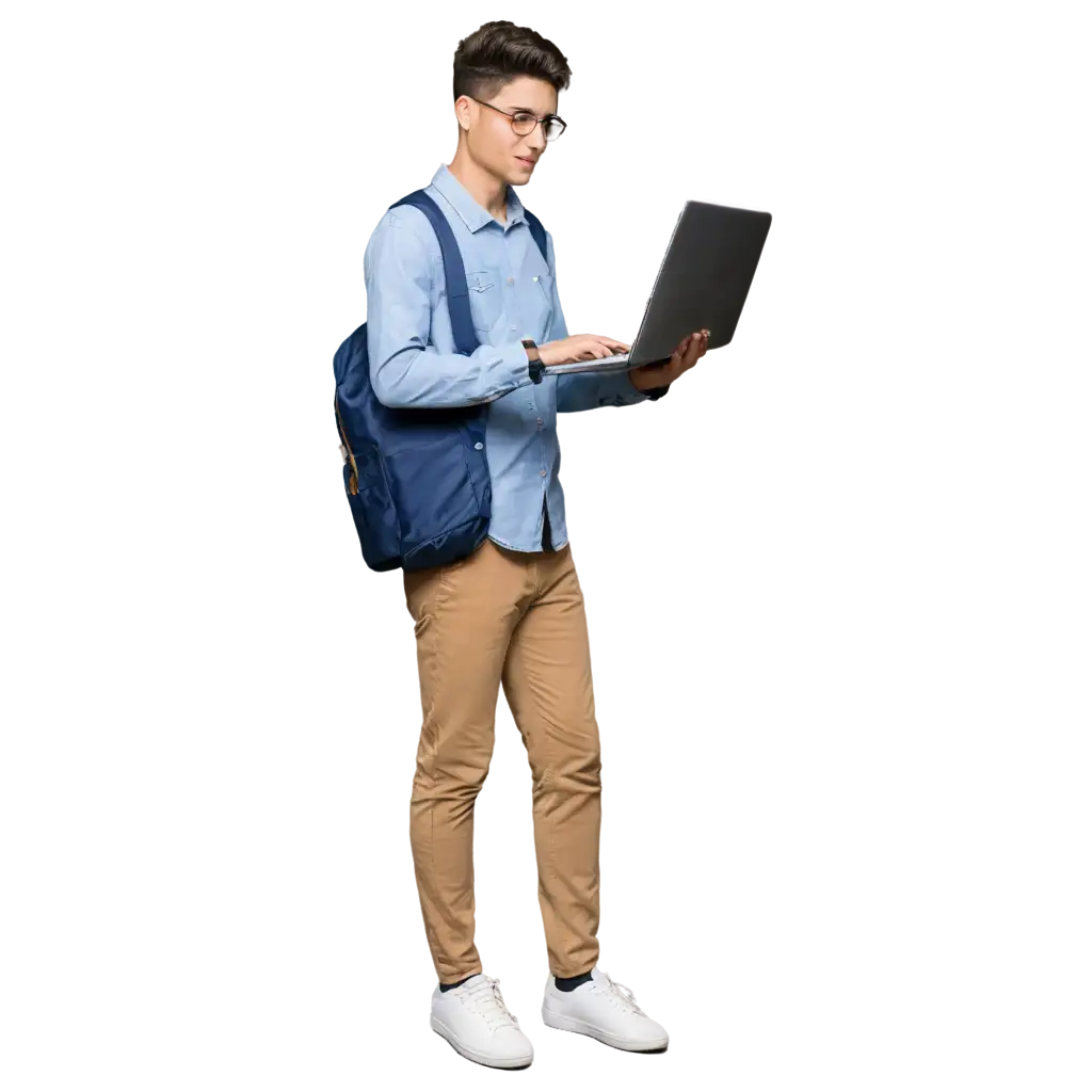 PNG-Image-of-a-Man-Wearing-a-College-Bag-and-Holding-a-Laptop