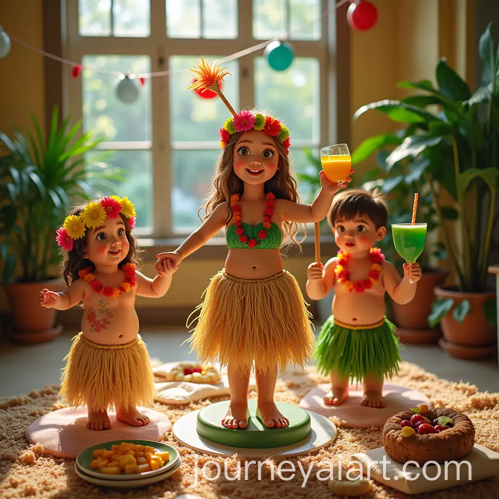 Hawaiian-Luau-Themed-Birthday-Party-Celebration