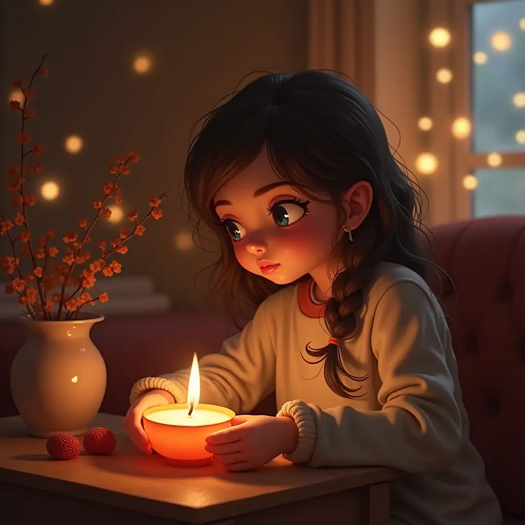Atmosphere, cozy, girl, love