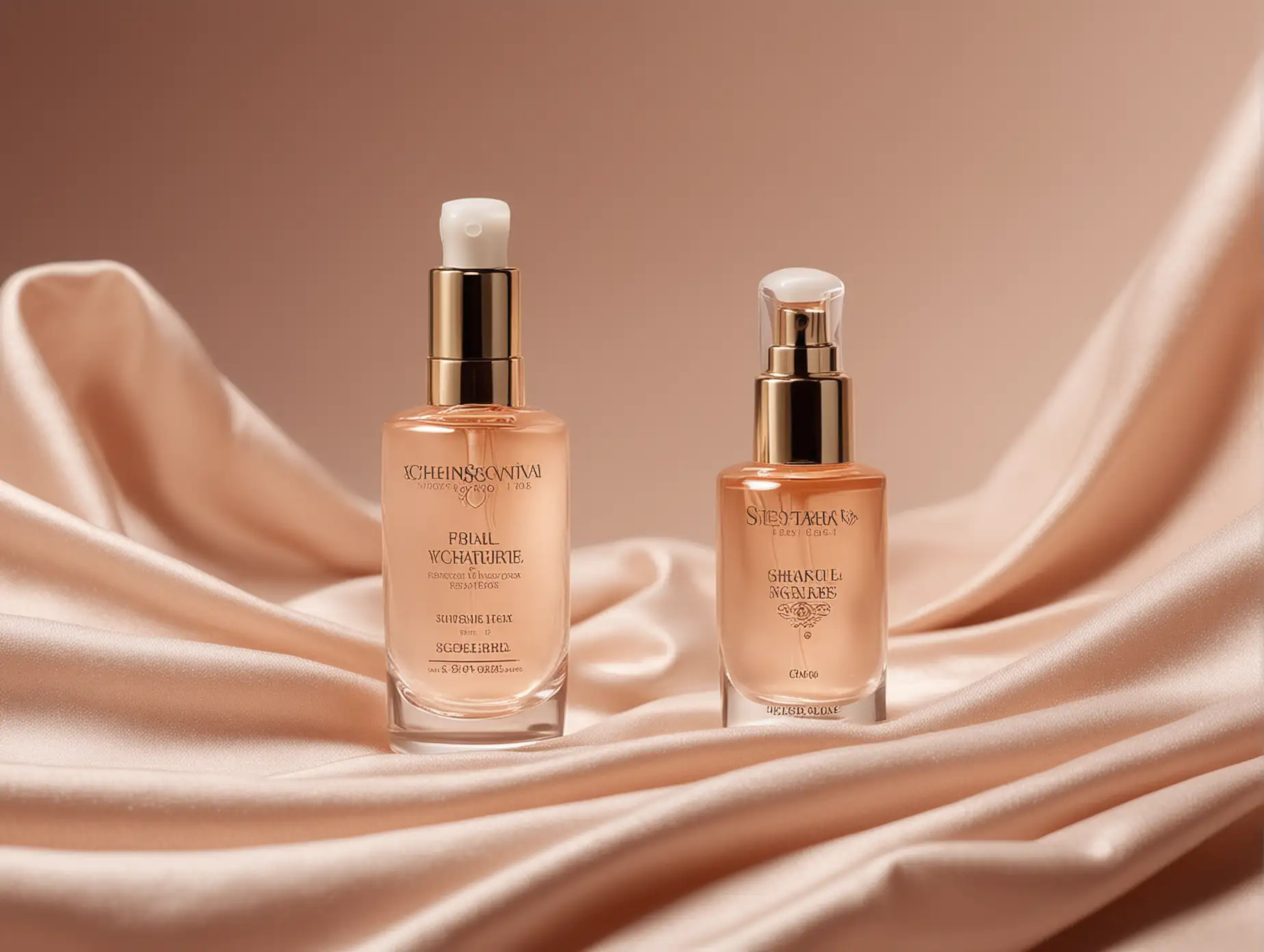 Luxurious-HighEnd-Beauty-Serum-Bottle-Showcase-in-Peachy-Tones