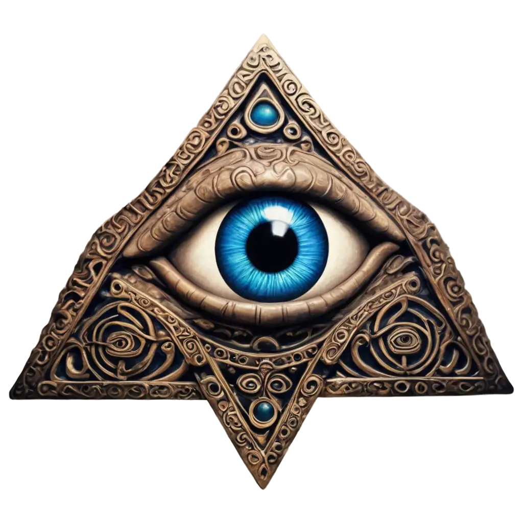 Medieval-Celtic-Aztec-Mystical-Eye-PNG-Image-Enchanting-Fusion-of-Ancient-Cultures