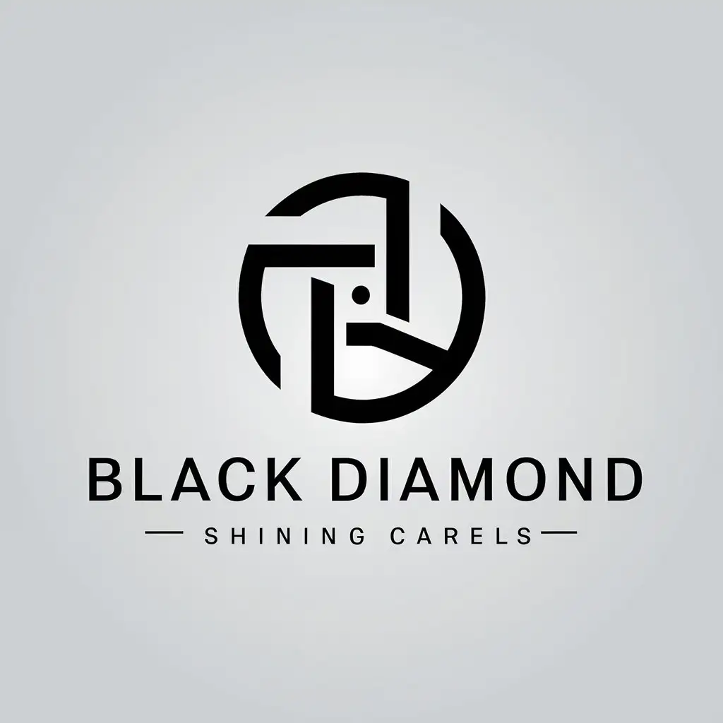 LOGO-Design-For-Black-Diamond-Minimalistic-Wheel-Shape-with-Shining-Cars-Wheels