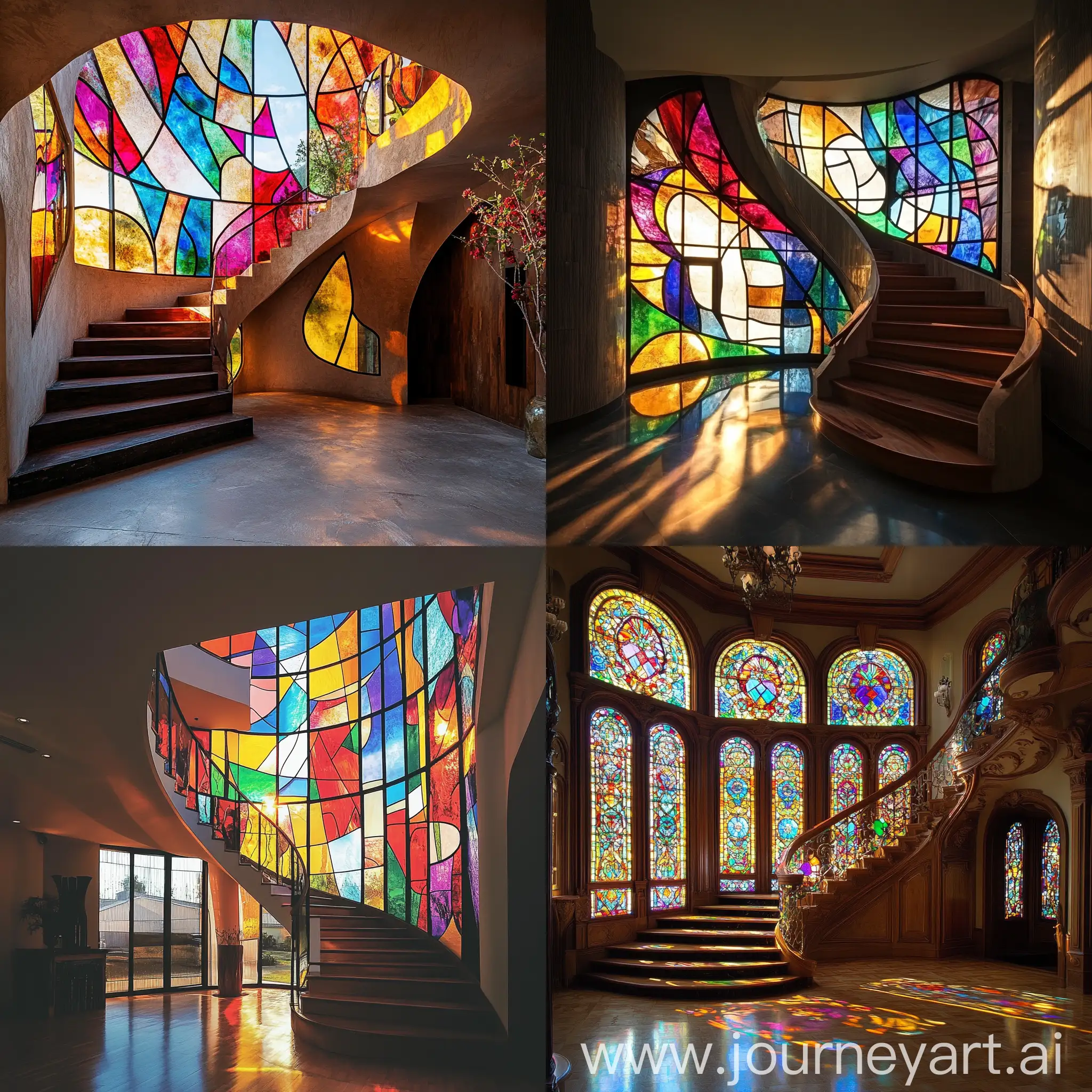 Stained-Glass-House-with-PulseLike-Design