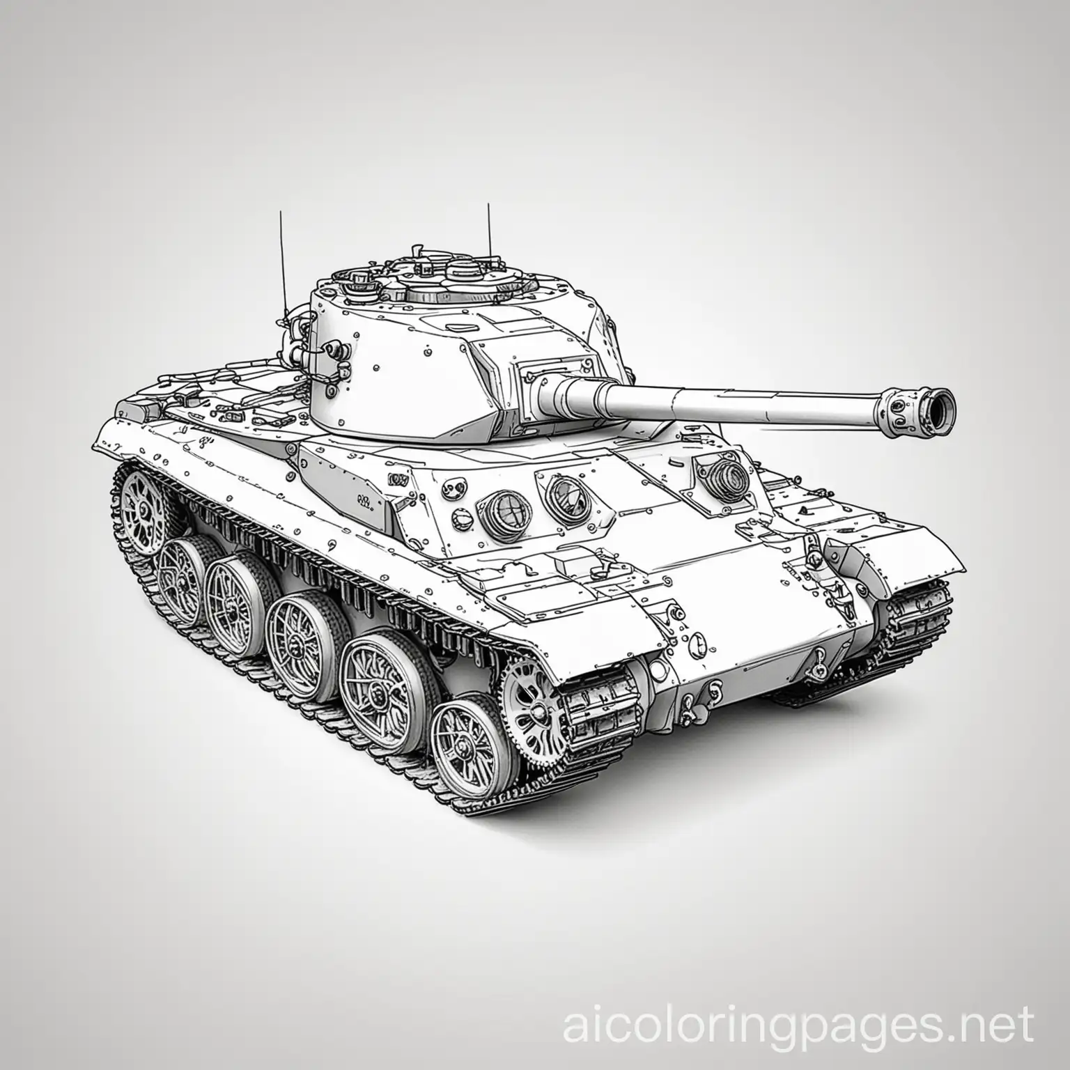 Simplified-Sherman-Tank-Coloring-Page-for-Kids