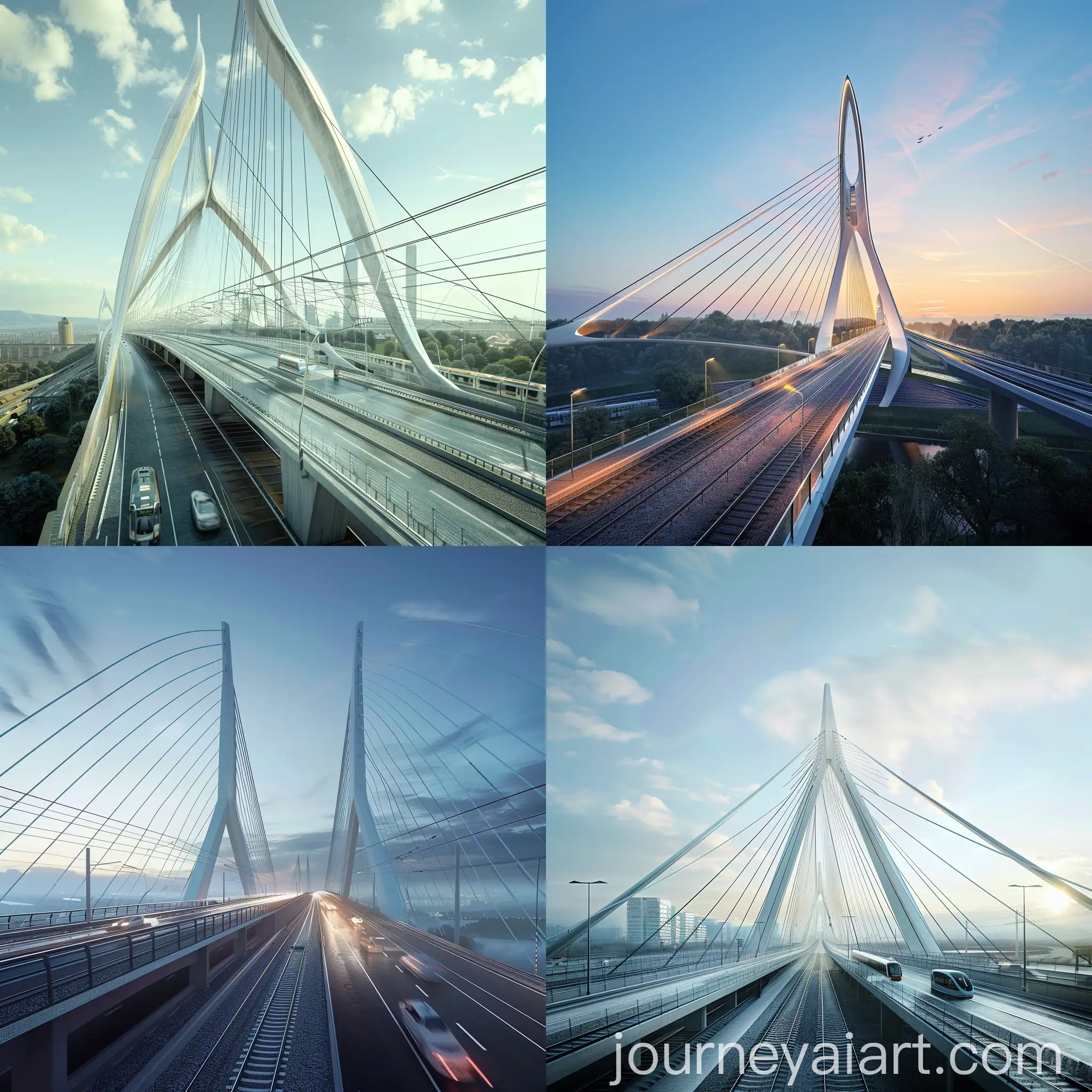 Innovative-CableStayed-Bridge-Over-Railway-Track-and-Highway