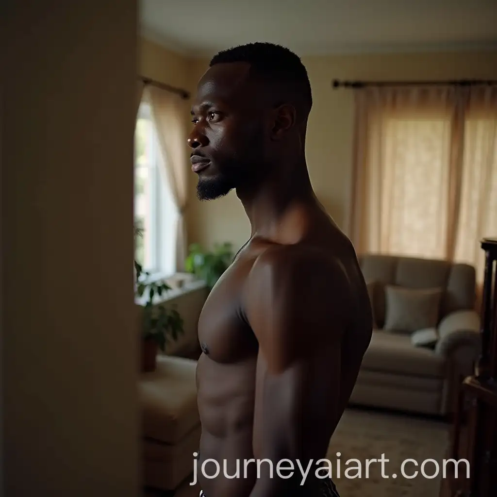 Young-Black-Man-Taking-a-Picture-Inside-His-Home
