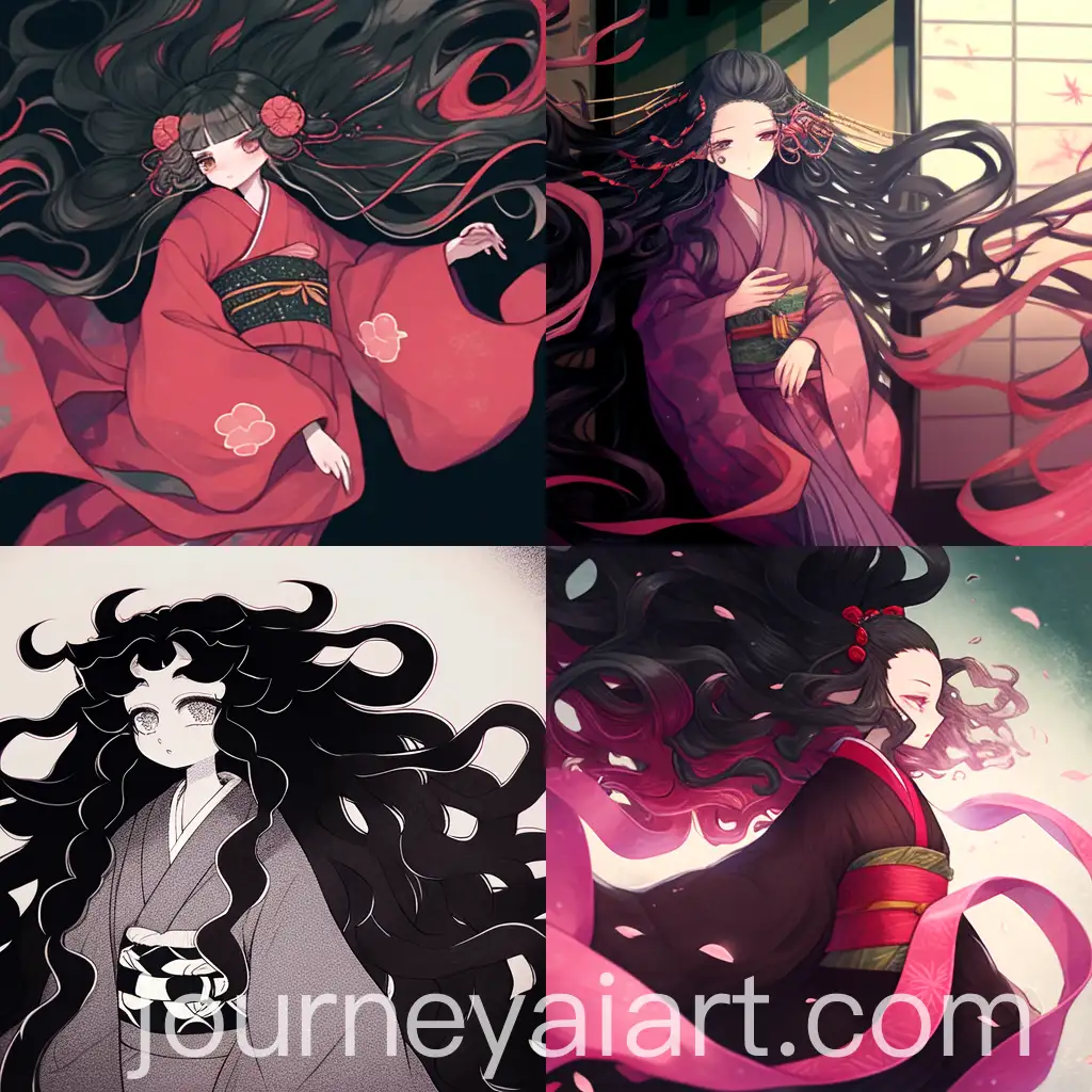Anime-Girl-with-Long-Curly-Black-Hair-in-Kimono