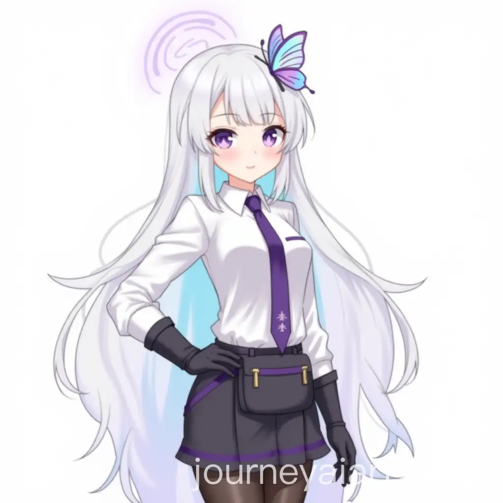 Anime-Style-Office-Lady-with-Colorful-Hair-and-Accessories