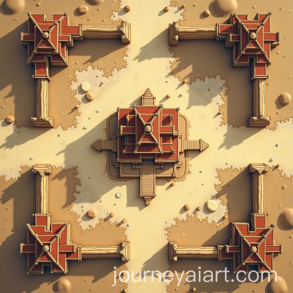 Warring-StatesThemed-Board-Game-with-Central-Castle-Design