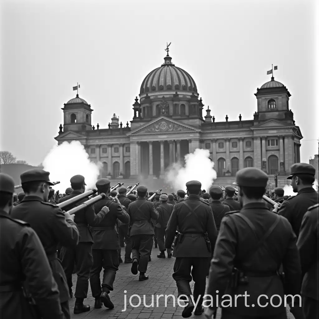 Soviet-Soldiers-Celebrating-Victory-in-Front-of-the-Reichstag-Building-in-Berlin