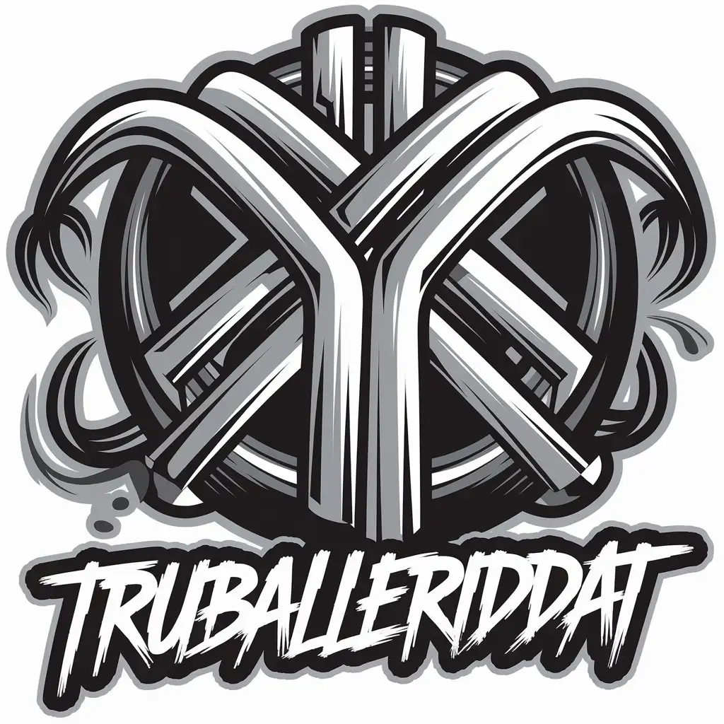 LOGO Design for Truballerdiddat Urban Graffiti Brush Font with Sport Fitness Theme