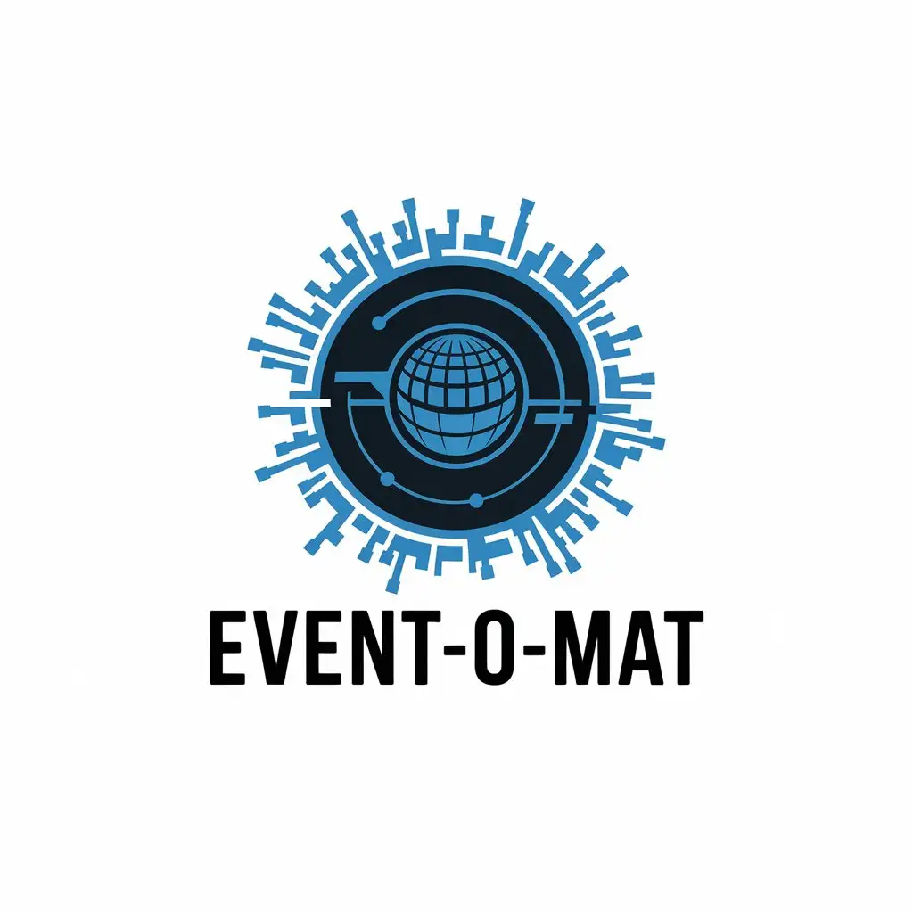 LOGO Design for Eventomat Modern Digital Congress Theme for Technology Industry