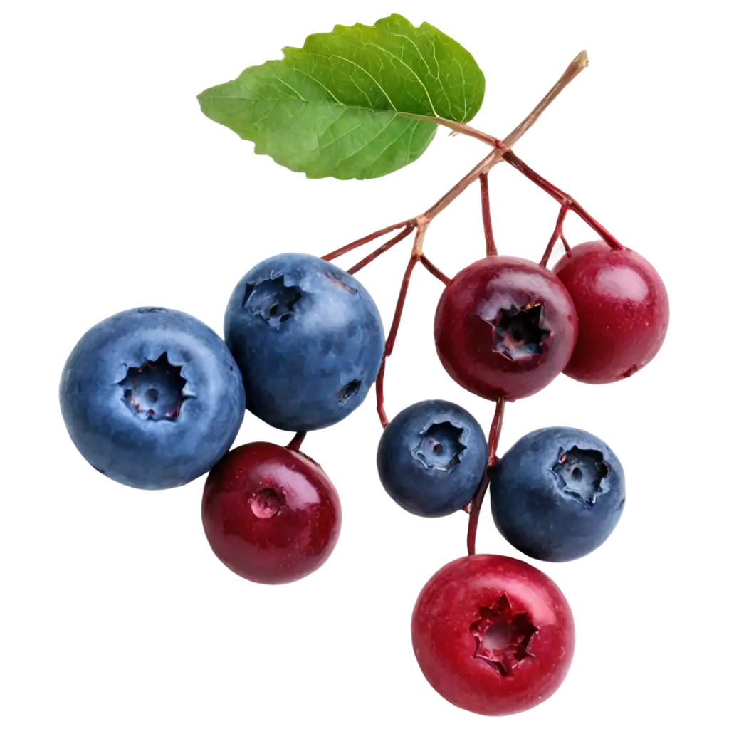 HighQuality-PNG-of-Blueberries-and-Cranberries-for-Versatile-Use