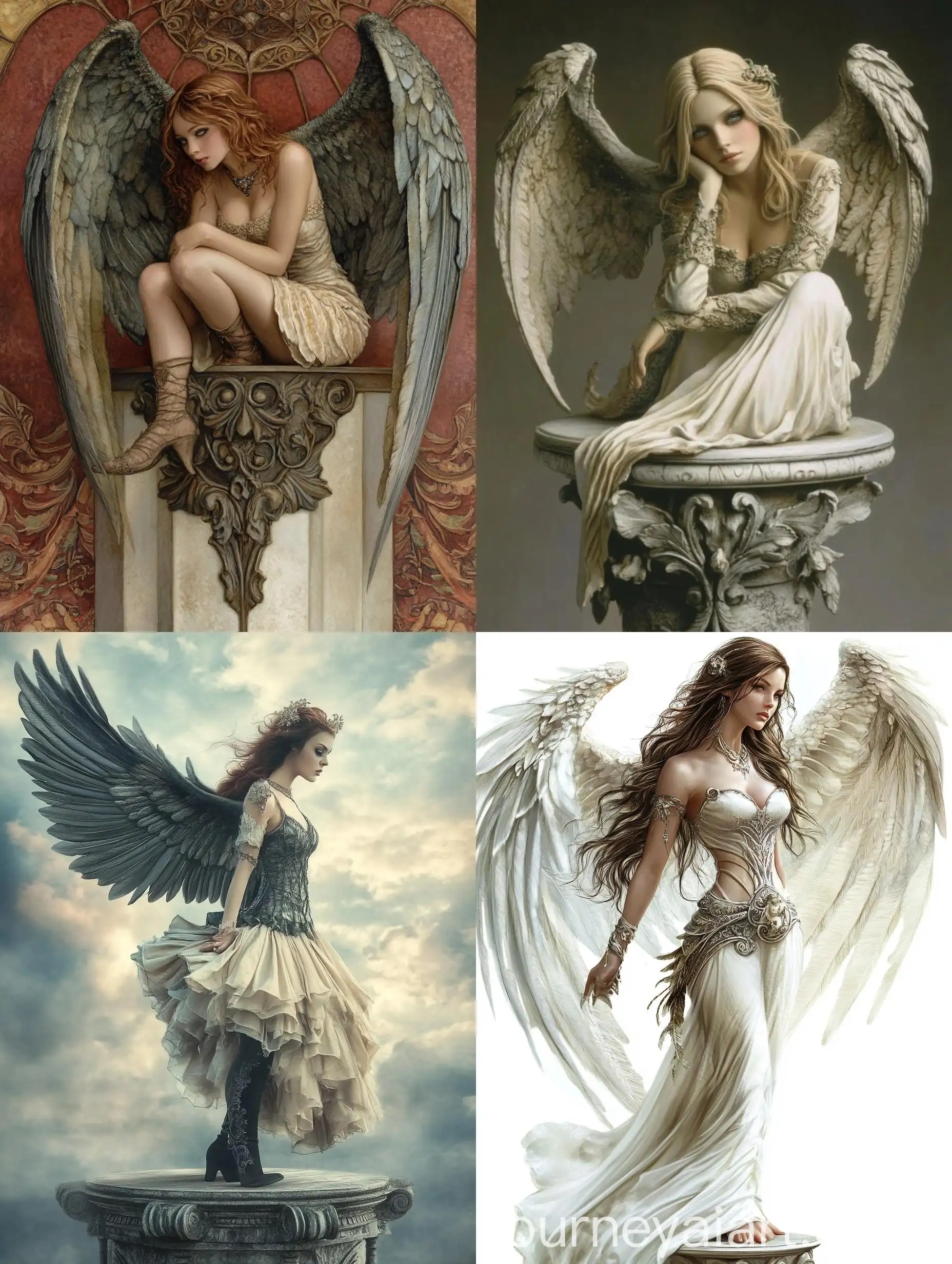 Elegant-Angelic-Woman-on-Ornate-Pedestal