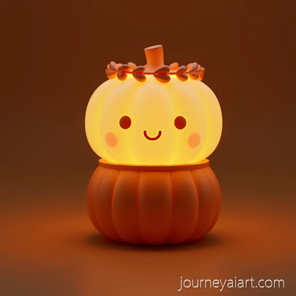 Pumpkin-nightlight-pet3D-Render-of-a-Cute-Pumpkin-Nightlight-with-Laurel-Wreath-and-Soft-Glow