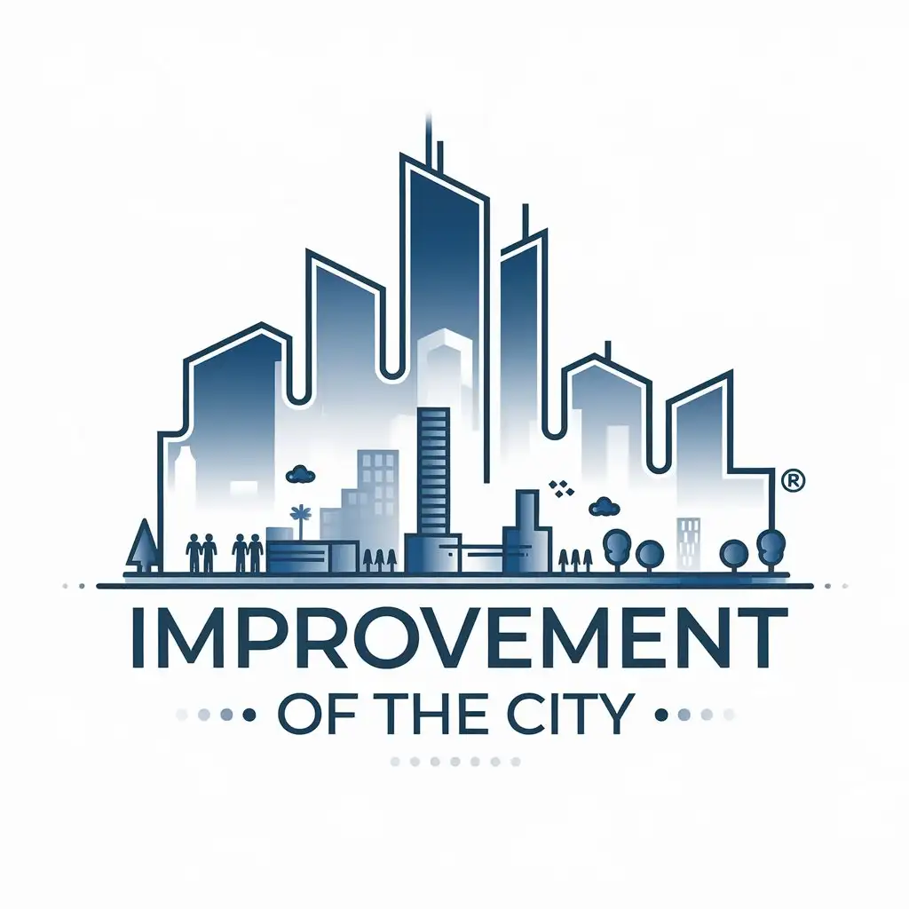 LOGO Design for Improvement of the City Vector B Symbol with Clear Background