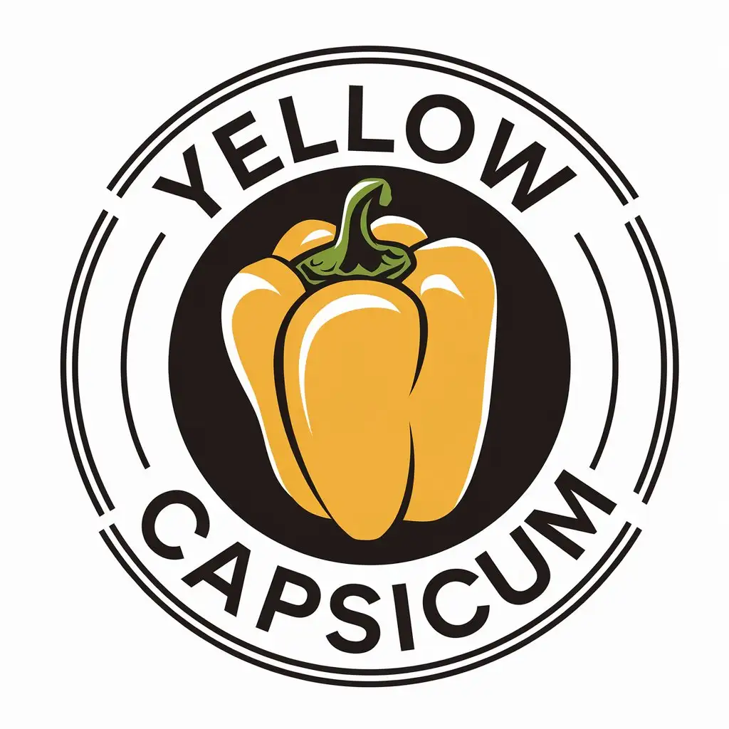 LOGO Design For Yellow Capsicum Modern Vector Design for Restaurant Industry