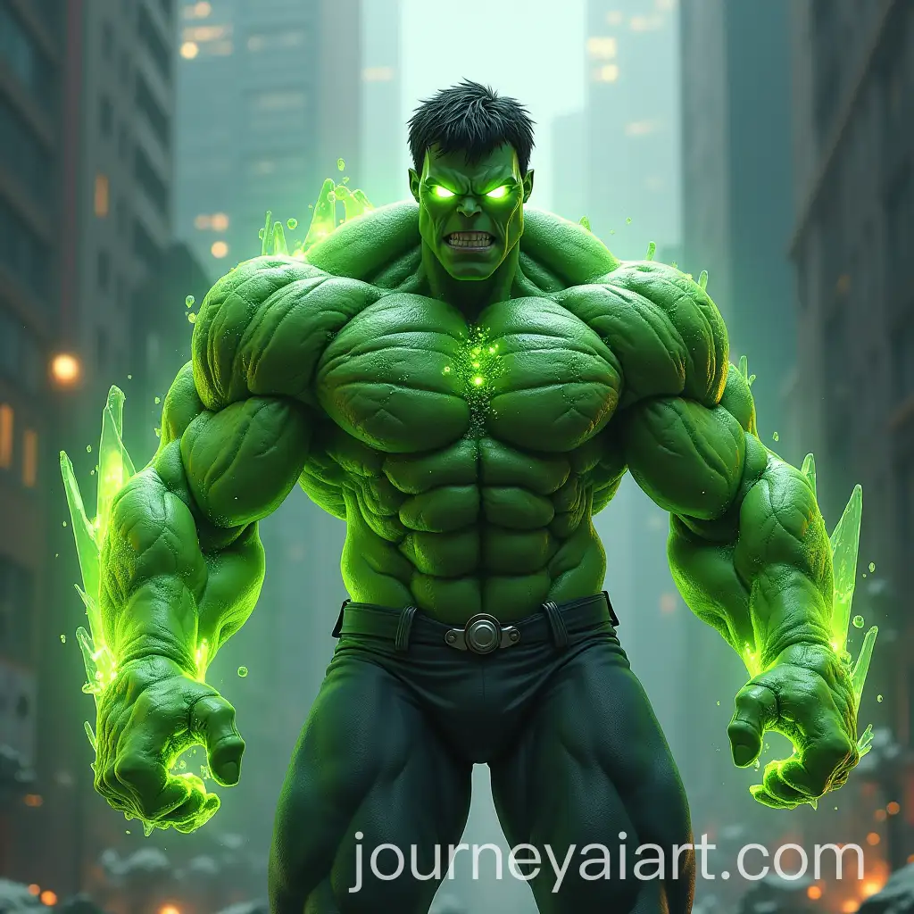 Incredible-Hulk-as-Superman-in-a-Glowing-Cosmic-Costume