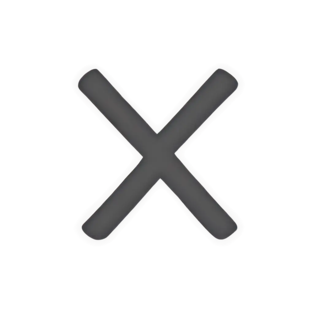 Bold-X-on-White-Background-PNG-HighQuality-Image-for-Versatile-Use