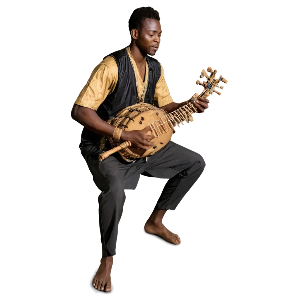 HighQuality-PNG-Image-of-an-African-Musician-Playing-Kora-Enhance-Your-Content-with-Clarity-and-Detail