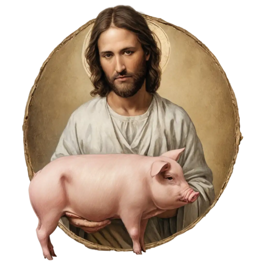 Yesus-with-Pig-PNG-Image-Symbolism-and-Spiritual-Interpretations