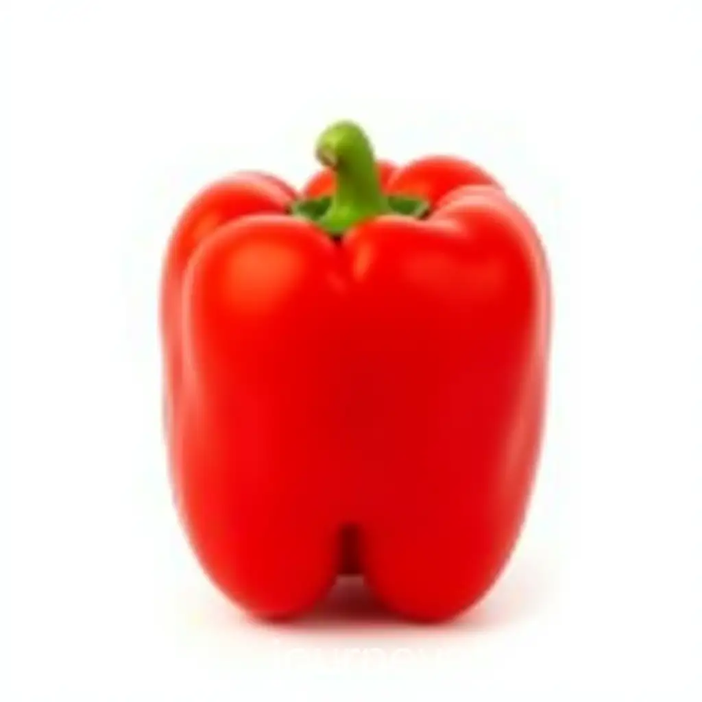 CloseUp-of-Vibrant-Red-Bell-Pepper-on-White-Background