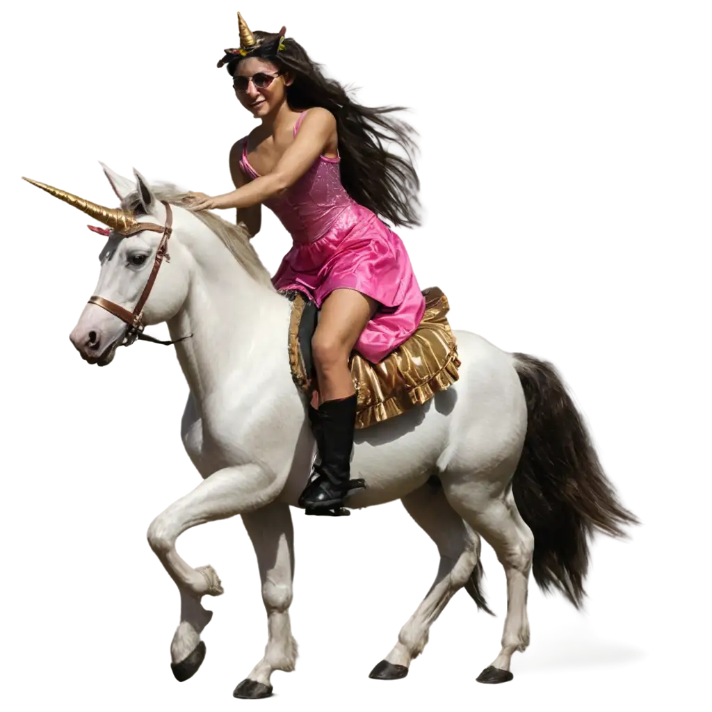 PNG-Image-of-a-Woman-Riding-a-Unicorn-Fantasy-Art-for-Online-Engagement