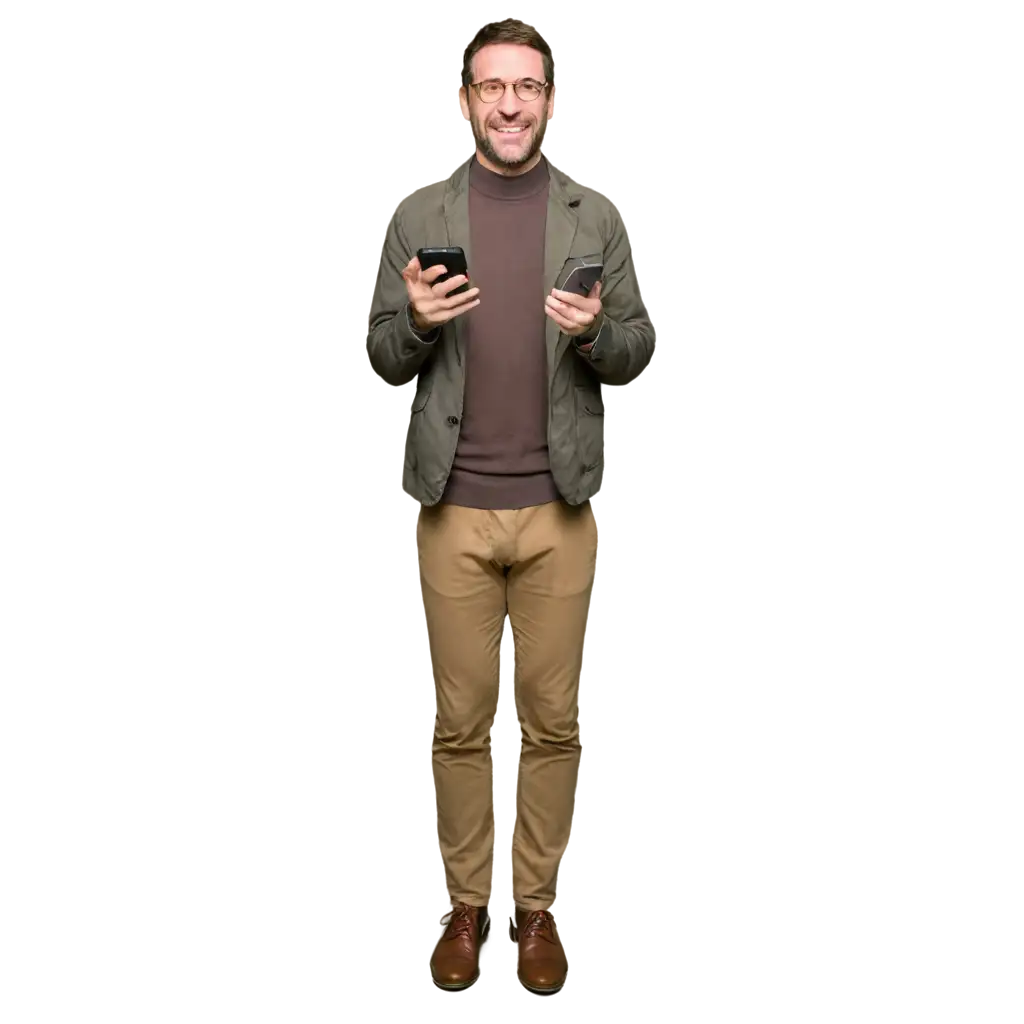 Happy-Man-Holding-Smartphone-PNG-Image-Joyful-Communication-in-HighQuality-Format