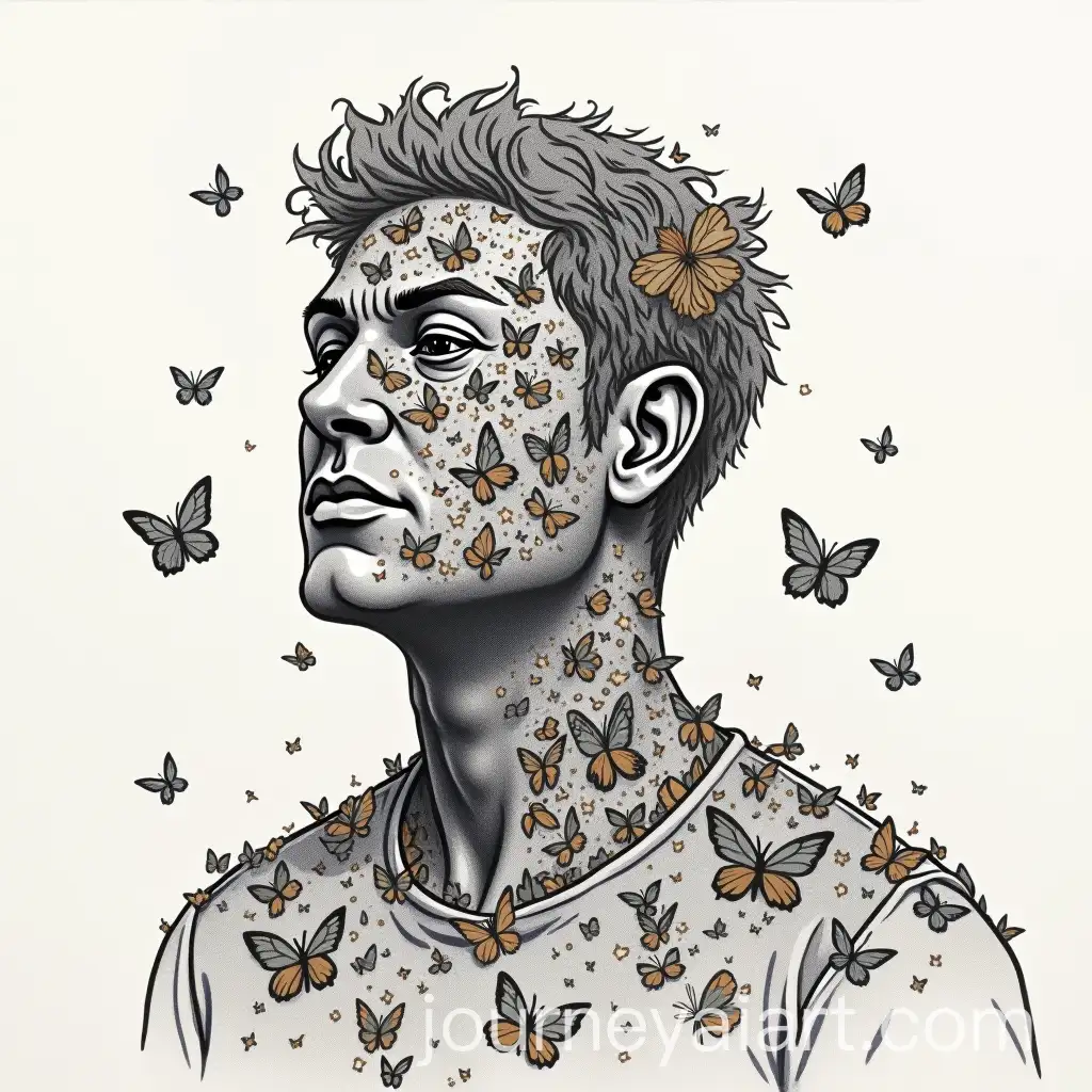 Man-Covered-in-Butterflies-Artwork