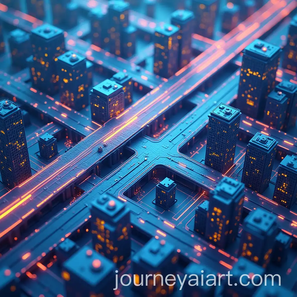 Futuristic-Cyber-Highway-Isometric-Scene