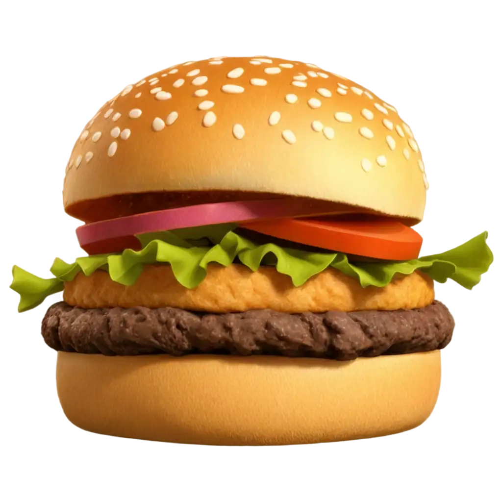 Stunning-3D-Burger-PNG-Image-for-HighQuality-Visuals